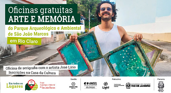 Newsletter Notícias do Parque 20250319 Inscreva-se gratuitamente na Oficina Arte e Memória de serigrafia! - OFICINAS ARTE E MEMÓRIA
