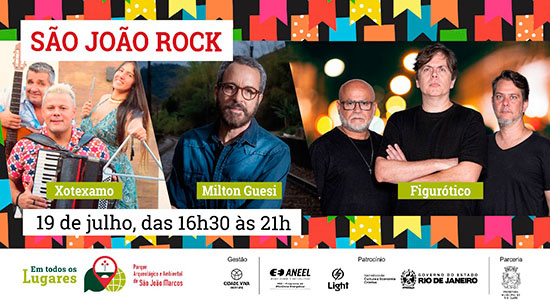 Newsletter Notícias do Parque 20250711 É festa junina? É show de rock'n'roll? É São João Rock, bebê!