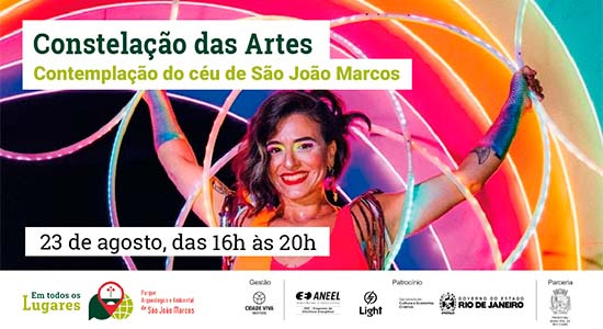 Newsletter Notícias do Parque 20250820 Dois eventos seguidos pra você - CONSTELAÇÃO DAS ARTES