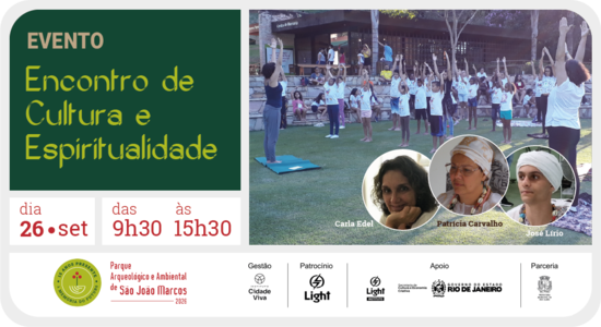 Newsletter Notícias do Parque 20260921 Participe do Encontro de Cultura e Espiritualidade! - ENCONTRO DE CULTURA E ESPIRITUALIDADE